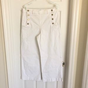 Ann Taylor wide leg, cropped Jean